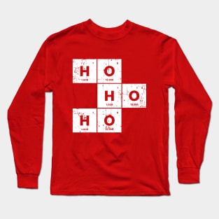 Ho Ho Ho Santa Periodic Table Long Sleeve T-Shirt